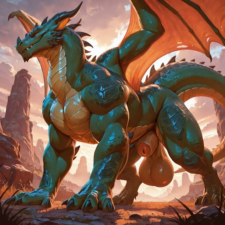Feral Dragon in Wild Terrain
