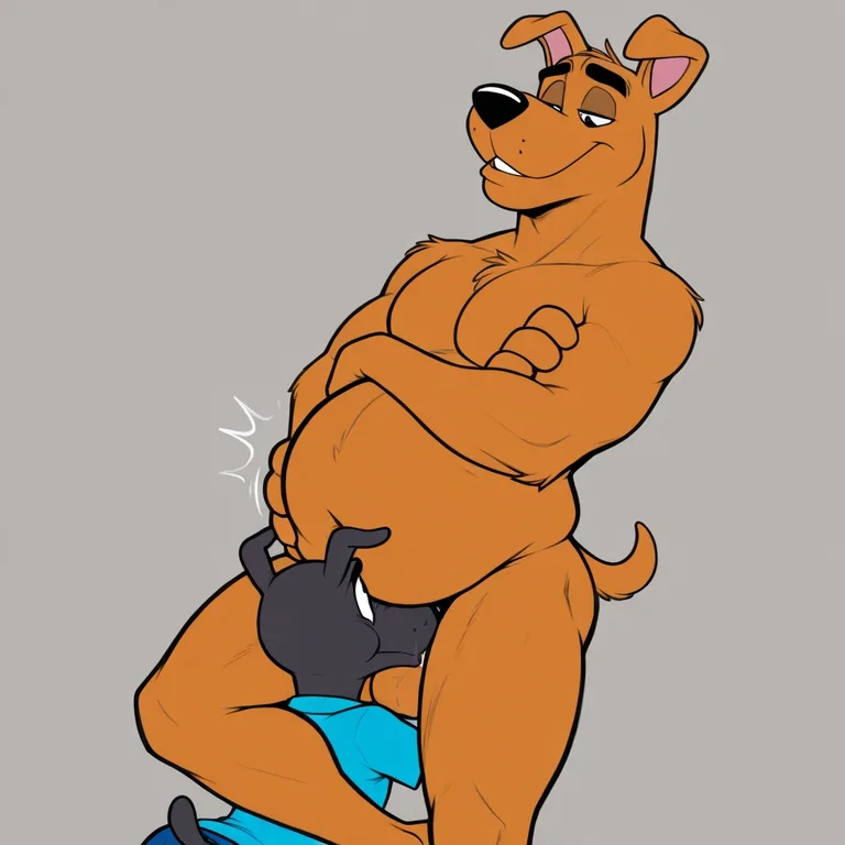 Courage the Cowardly Dog and Scooby-Doo in Bizarre Vore Scene