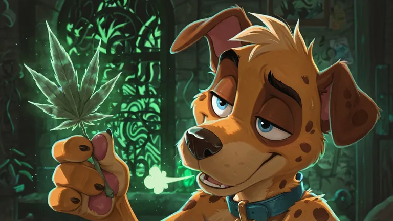 Courageous Anthro Fox with Stoner Vibes