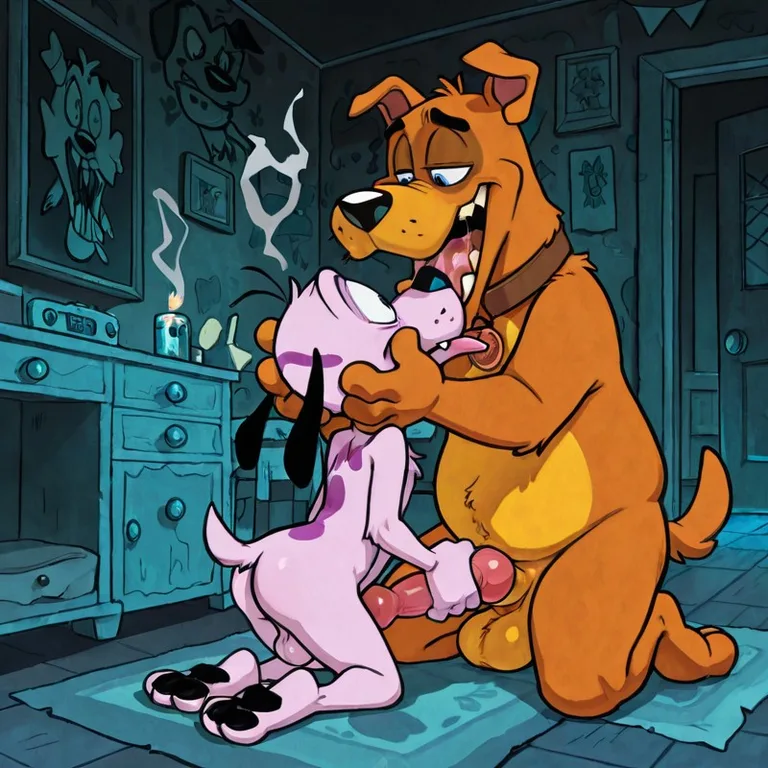 Courage the Cowardly Dog as Stoner Canine Gay Male