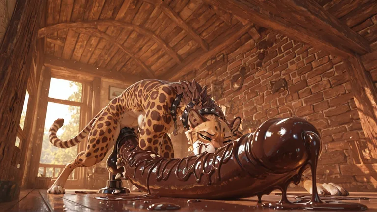 Cheetah Desiring Sweet Treat