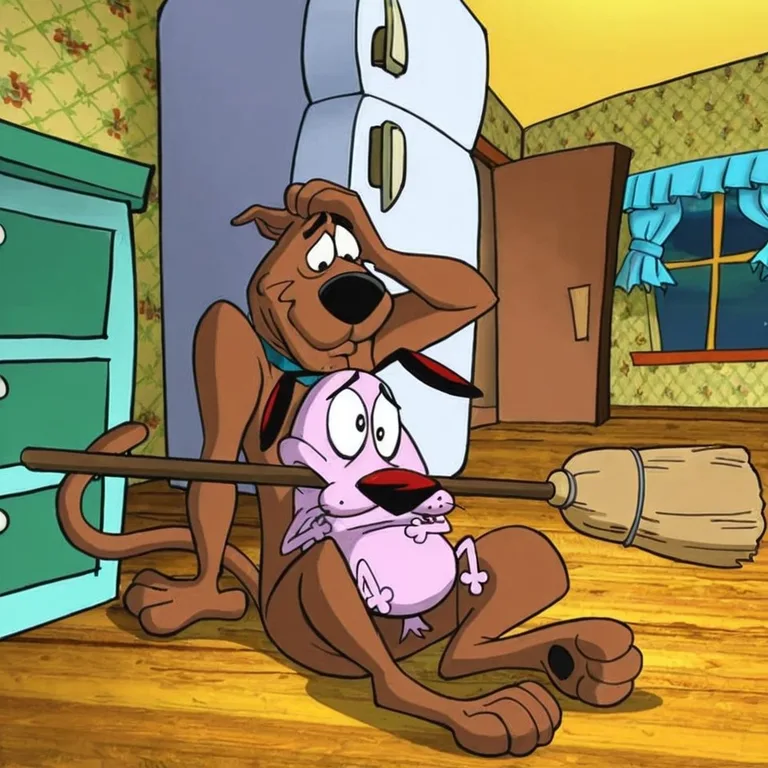 Courage the Cowardly Dog as Seductive Stoner Sexy Toony Male