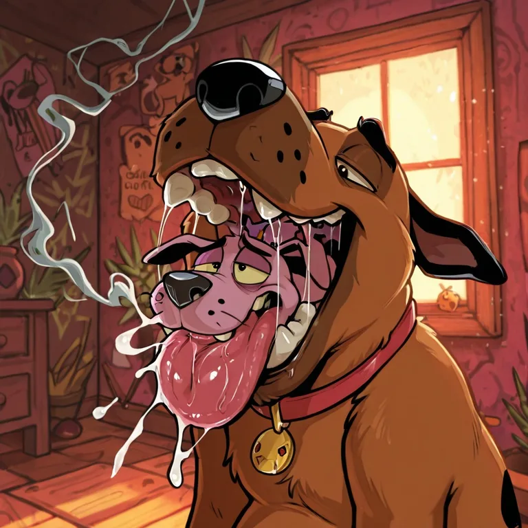 Courage the Cowardly Dog in Adult Vore Scene