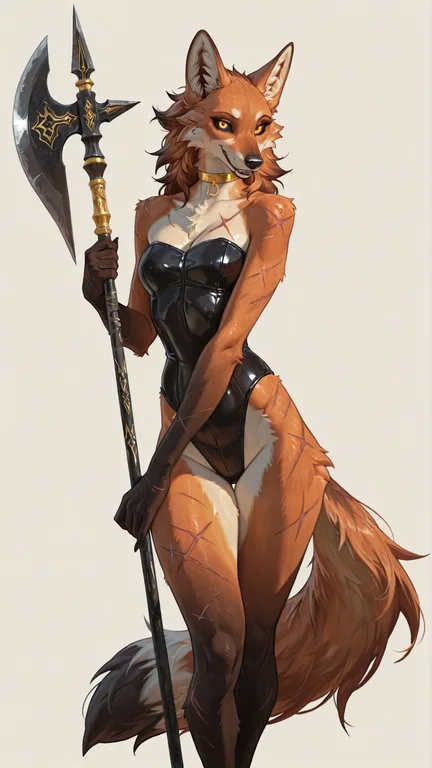 Intriguing Maned Wolf Anthro Portrait