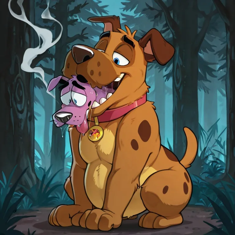 Courage the Cowardly Dog: Toony Nude Male