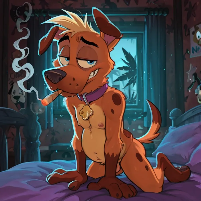 Laid-back Courage the Cowardly Dog