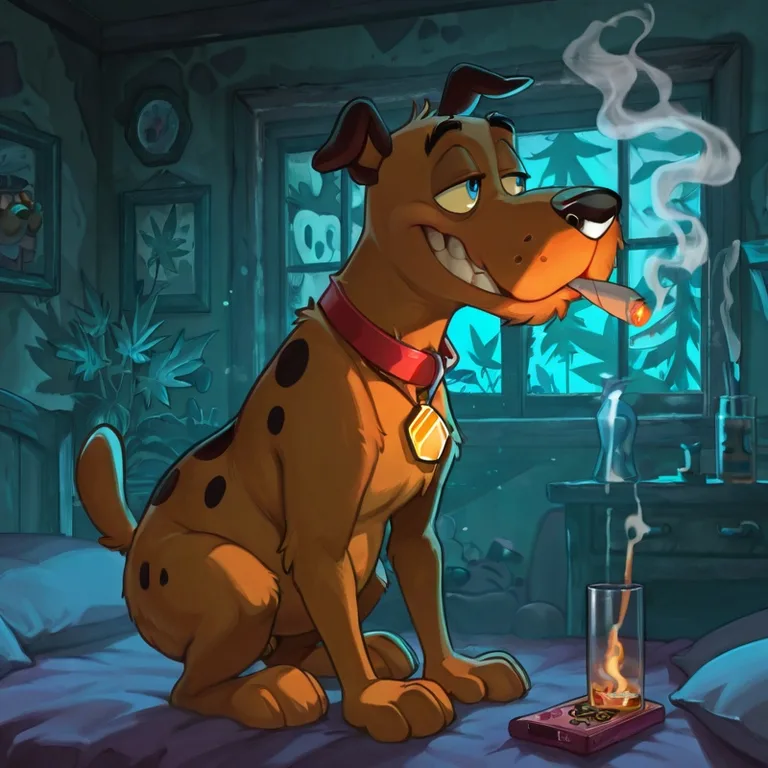 Courage the Cowardly Dog: Stoned Anthro Adventure Slightly_less_chubby