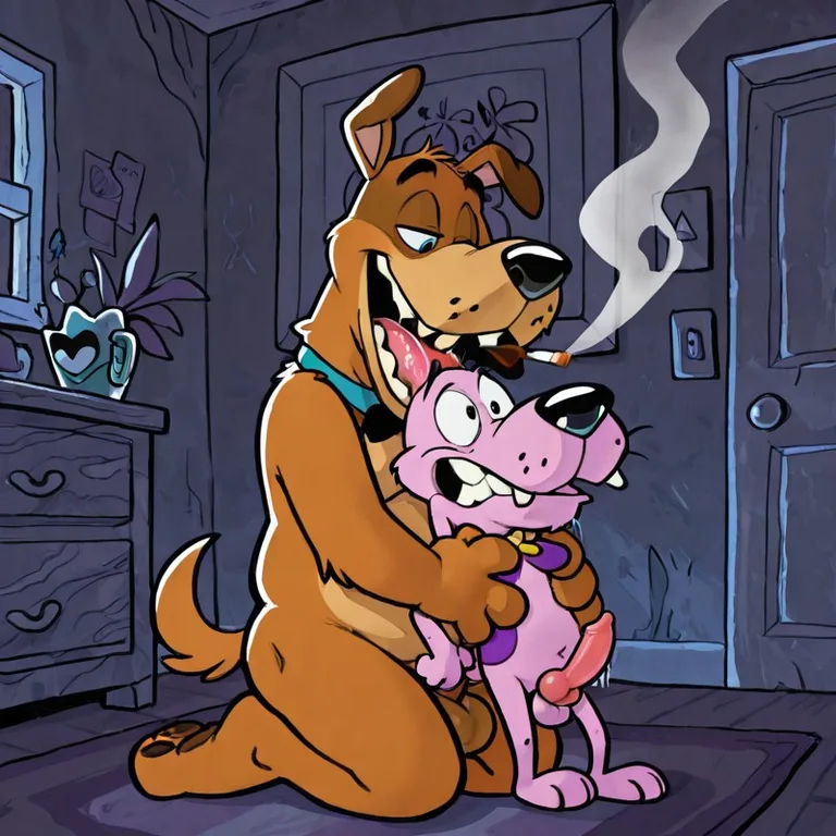 Gay Stoner Dog Smoking Weed