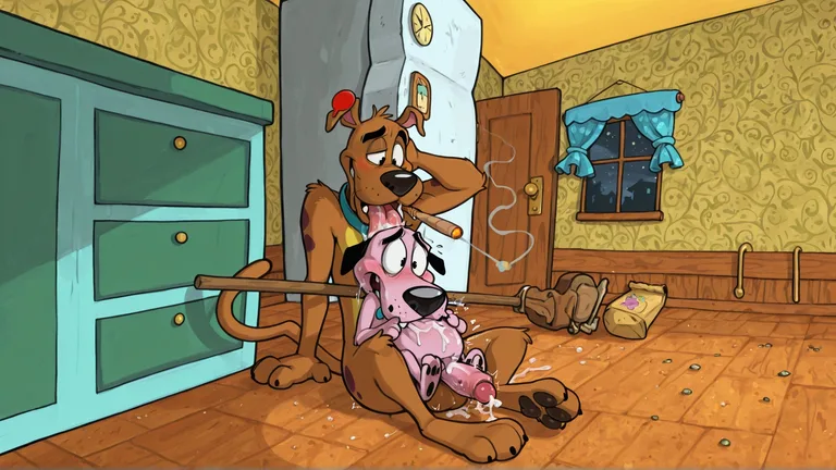Stoned Courage the Cowardly Dog Meme