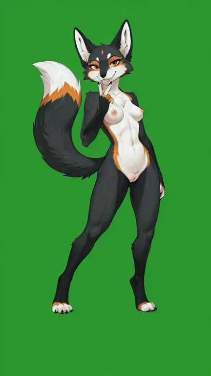 A Wolfox Furry Gazes At The Viewer