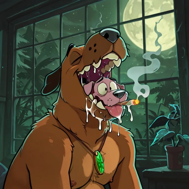 Courage the Cowardly Dog Stoned Nude Vore Scene Anthro