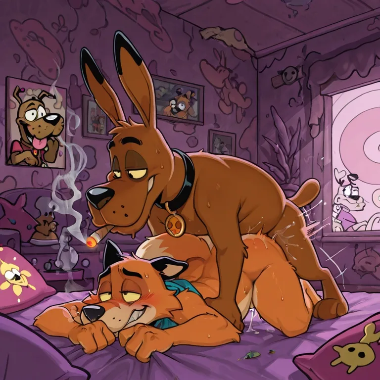 Courage the Cowardly Dog and Friends Smoking