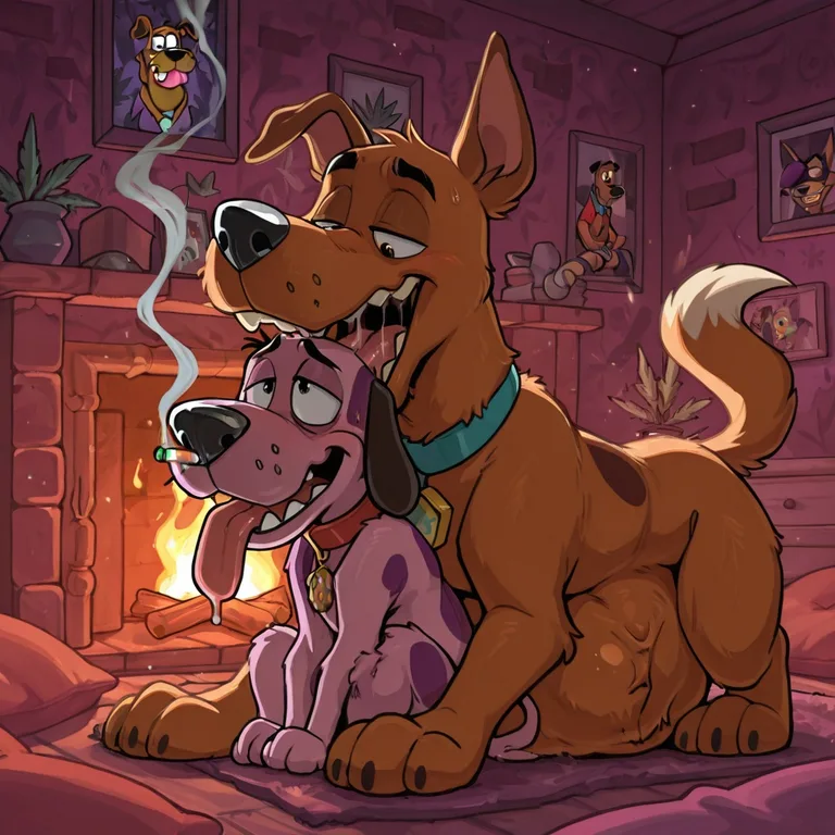 Courage the Cowardly Dog and Scooby Doo Stoner Scene
