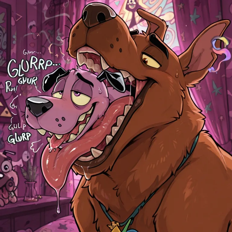 Courage the Cowardly Dog in Romantic Stoner Scene