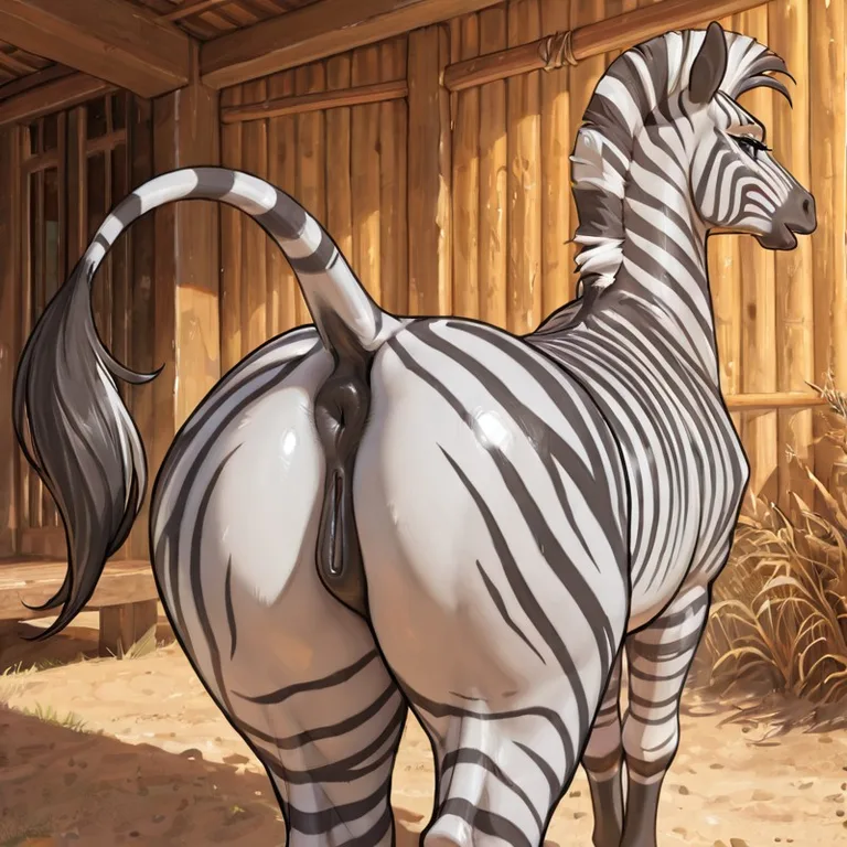 Graceful Zebra in Natural Habitat
