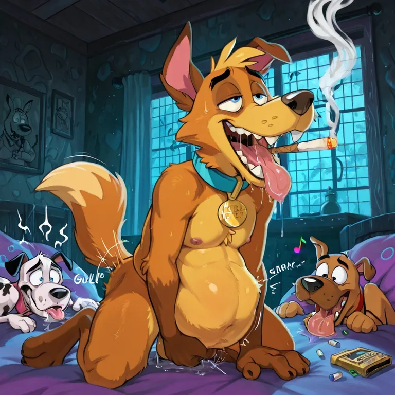 Courage the Cowardly Dog in Wild Group Scene