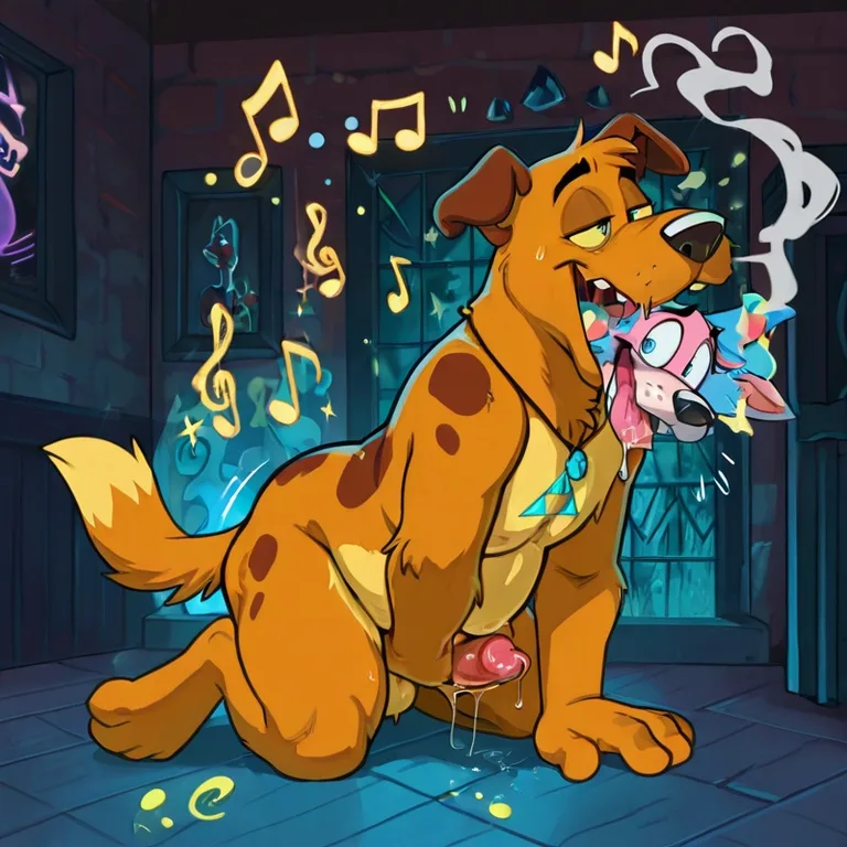 Courage the Cowardly Dog Hypnotic Rainbow Vore Scene