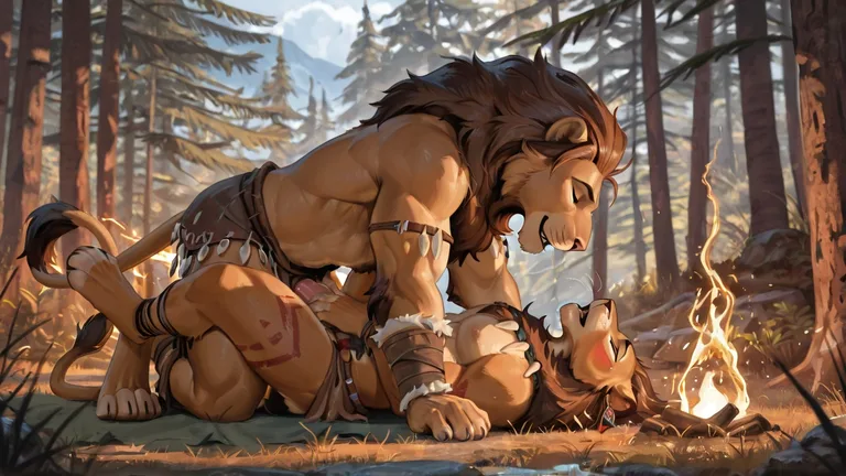 Spiritual Lion Shamans in Tribal Ritual