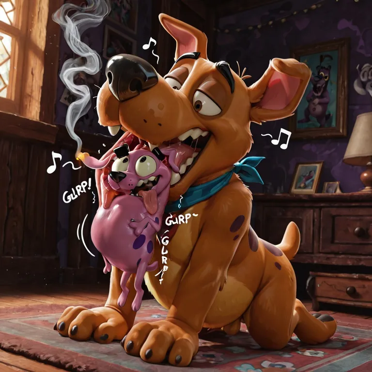 Courage the Cowardly Dog Throat Scene in Music Video