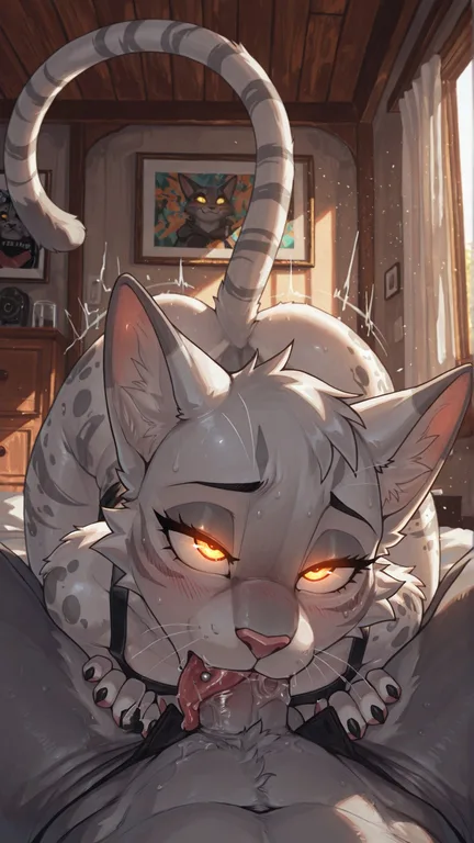 The Grey Twink Cat Yelps Up In Pleasure As I Grunt