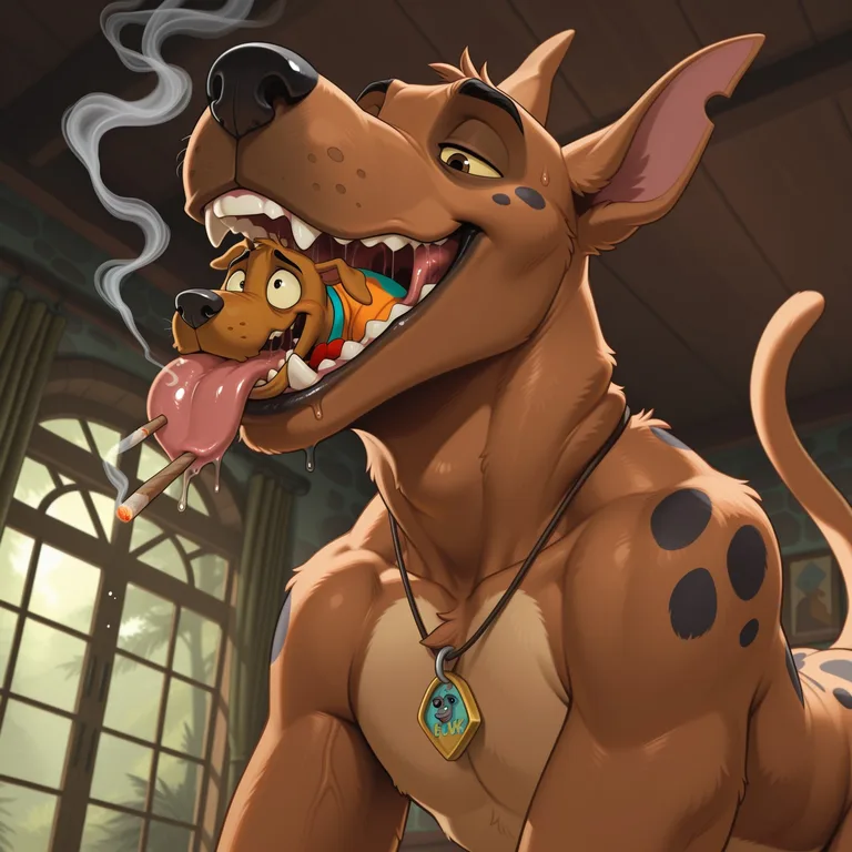 Scooby Doo Swallows Courage the Cowardly Dog Whole
