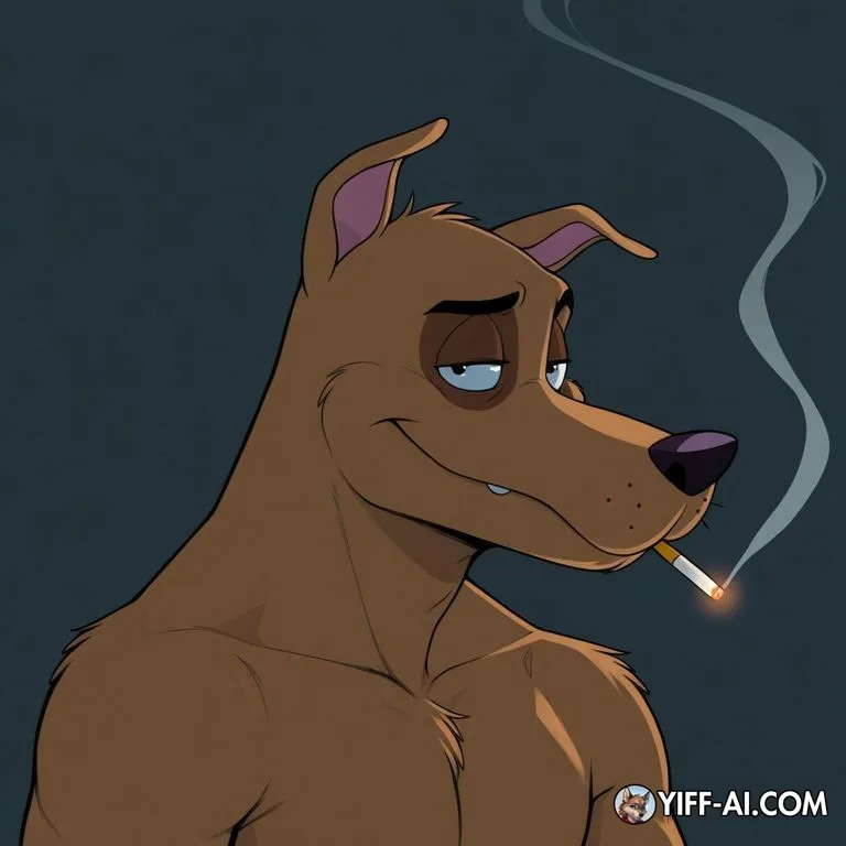 Courage the Cowardly Dog Scooby-Doo Hybrid Smoking Marijuana