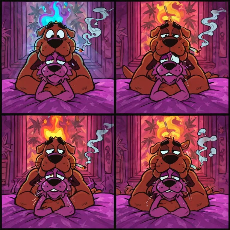 Courage the Cowardly Dog and Scooby Doo: Stoner Romance