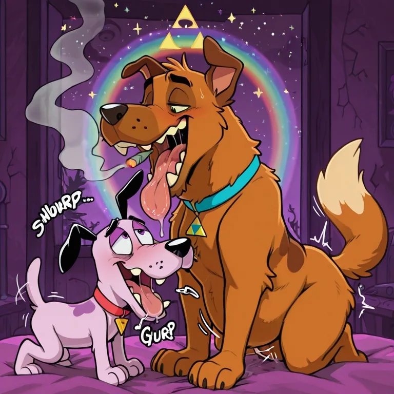 Courage the Cowardly Dog and Stoned Scooby Doo