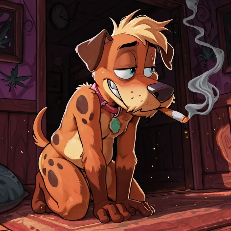 Courage the Cowardly Dog Stoned and Nude Solo