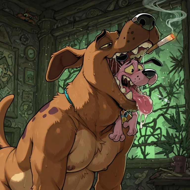 Courage the Cowardly Dog Stoned Nude