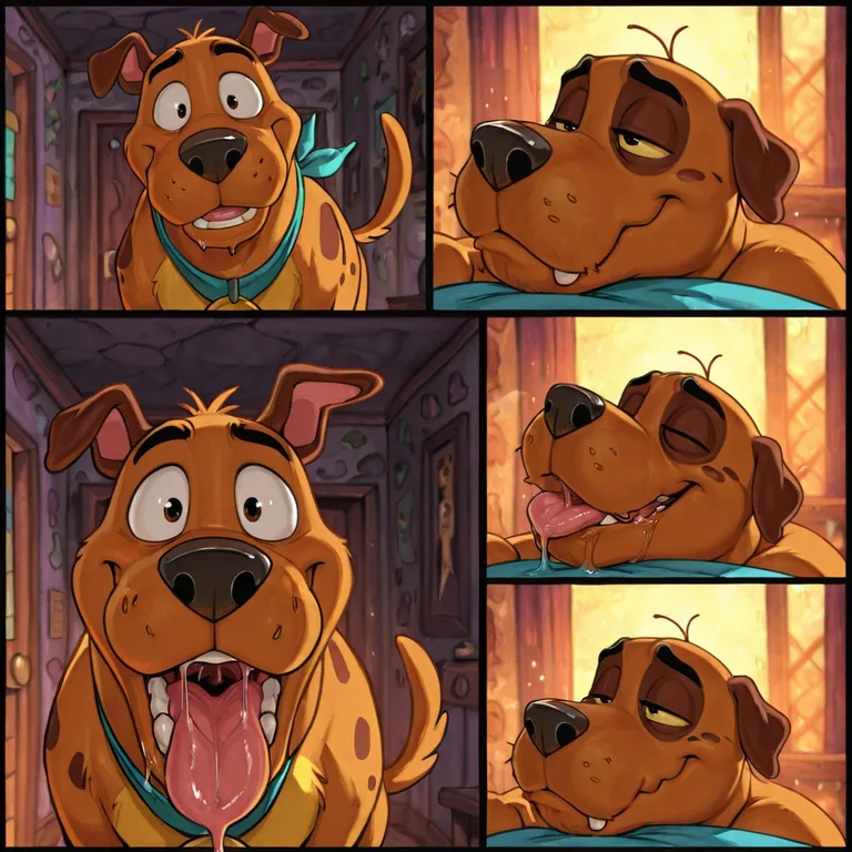 Scooby Doo and Courage Comic Scene