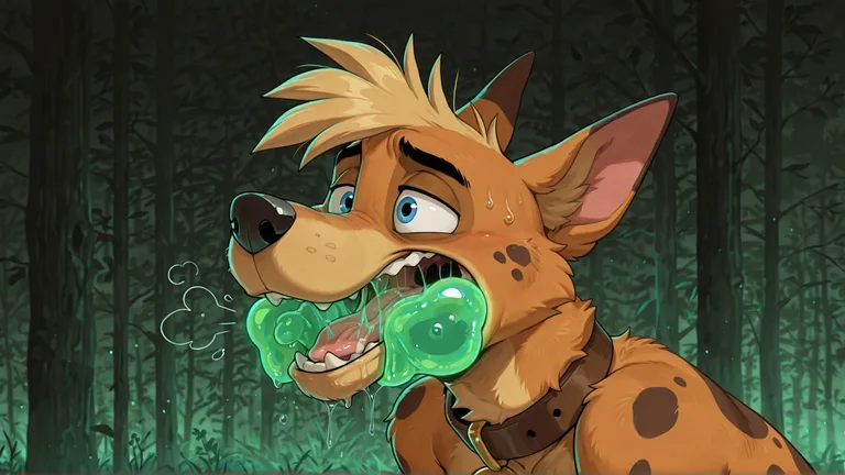 Furry Fox Swallowing Scooby Doo Character