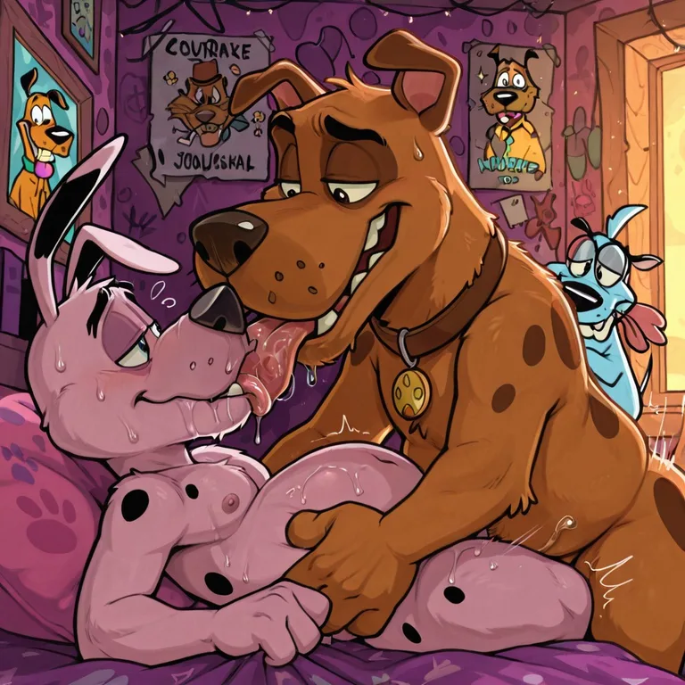 Courage the Cowardly Dog Anthro Portrait