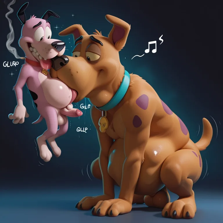 Courageous Canine Stoner Scene