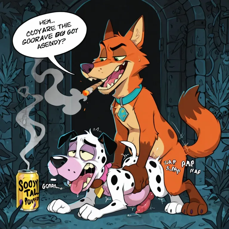 Courage the Cowardly Dog in Explicit Scene