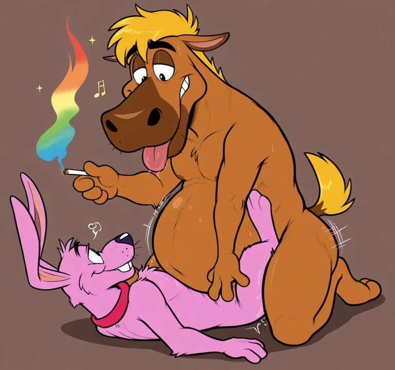 Courage the Cowardly Dog in Romantic Stoner Scene