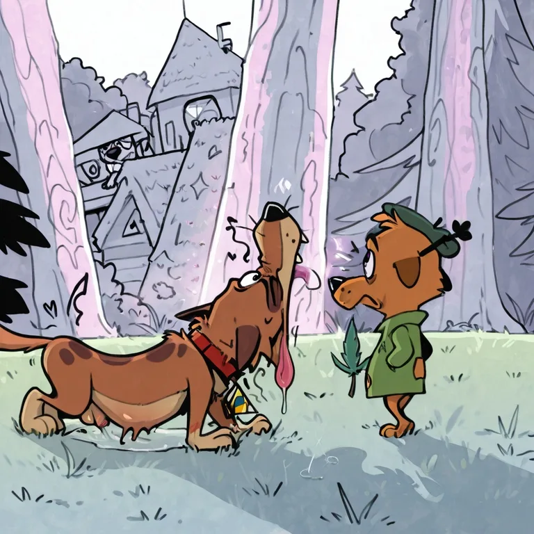 Courage the Cowardly Dog in Stoner Romance