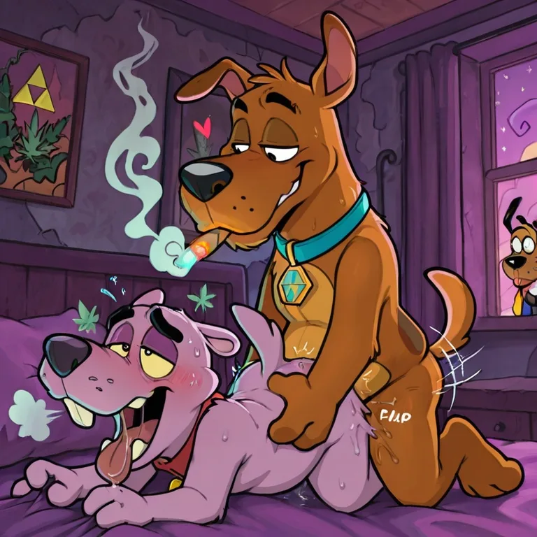 Courage the Cowardly Dog Fox Otter Duo