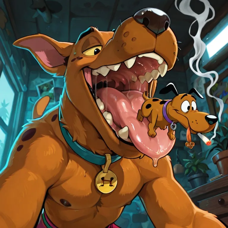 Scooby and Courage Share a Hazy Afternoon Scooby Doo