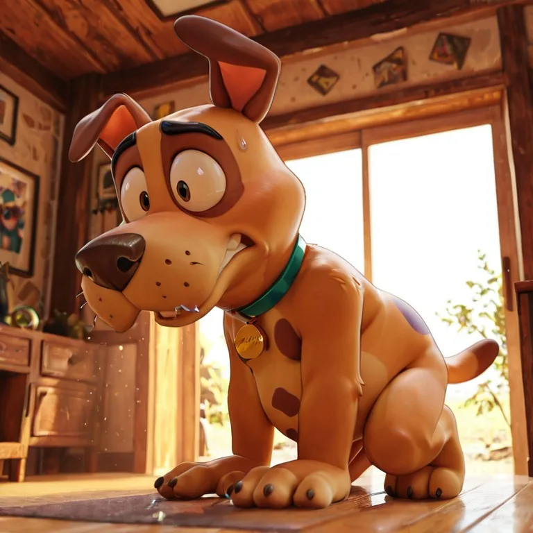 Courage the Cowardly Dog Anthro Full Body
