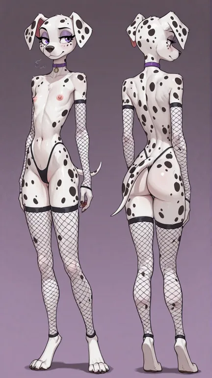 Dalmatian Athletic Ref Sheet In Fishnet Wear