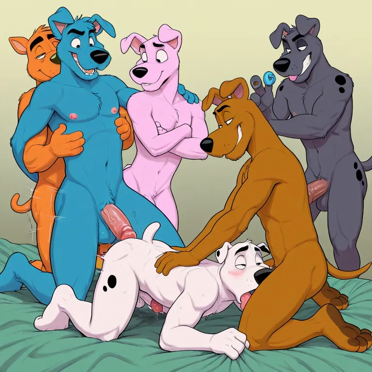 Courageous Canines in Wild Romp