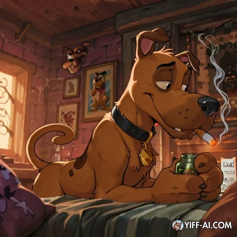 Courage the Cowardly Dog and Scooby Doo Smoking Weed