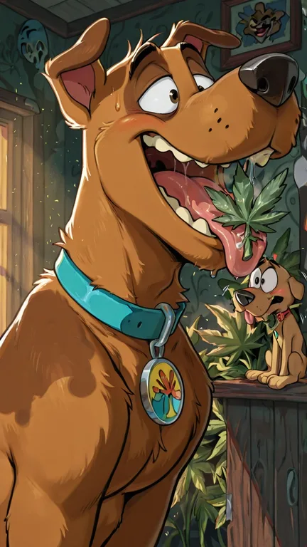Courage the Cowardly Dog in Stoner Mode, Scooby-Doo Style