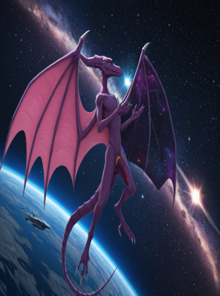 Alien Creature with Intricate Wings