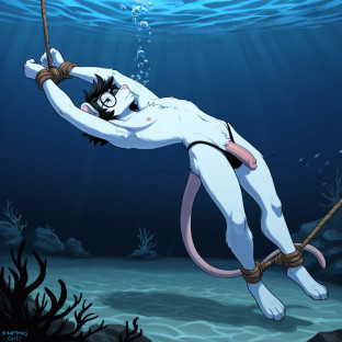 Mouse in Underwater Peril