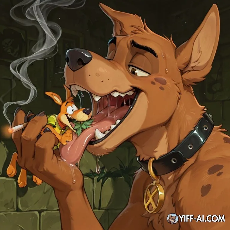 male, furry, gay, stoned, soft_vore, oral_vore, same_size_vo
