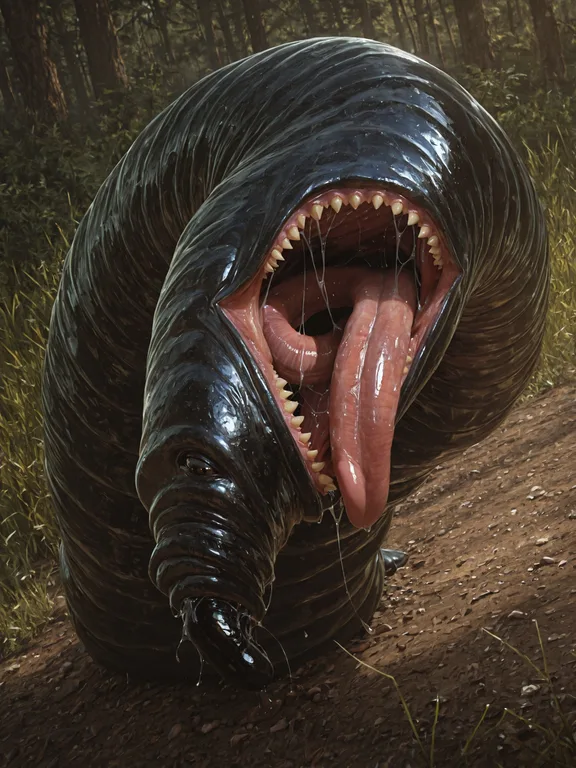 photorealism, fellatio_horror, leech, grotesque, force_feedi