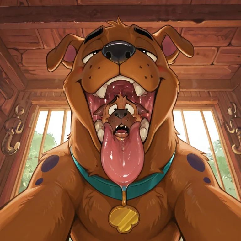 Vore Scene with Courage and Scooby Doo