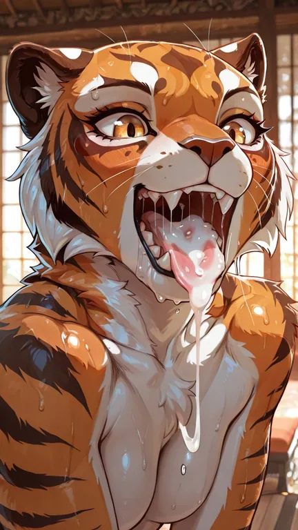Tigress With a Glistening Maw
